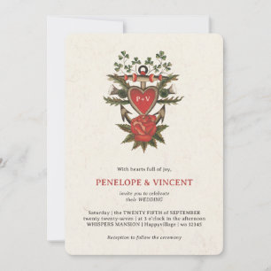 Você É Meu Âncora Convite de Casamento