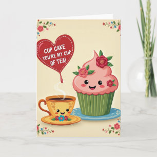 Você é Meu Cartão de Chá Cupcake Perfeito