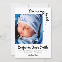 Você é meu coração. . . Anúncio de Nascimento