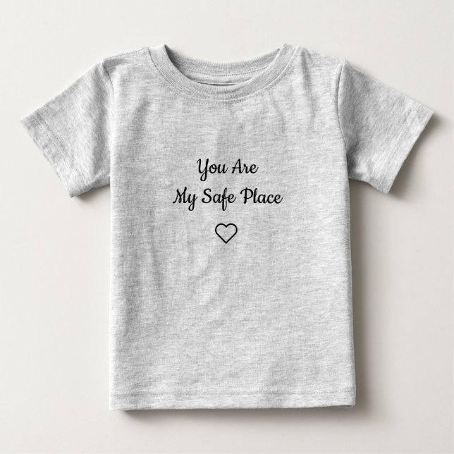 Você É Meu Lugar Seguro Camiseta Infantil (Frente)