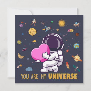 Você É Meu Universo - Cartão De Amor De Astronauta