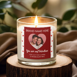 Você É Meu Vale do Amor Etiquetas de Velas de Foto