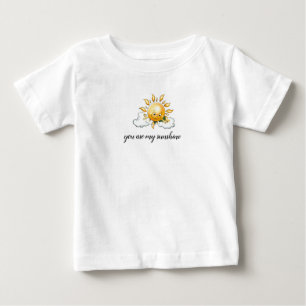 você é minha camiseta de criança ensolarada