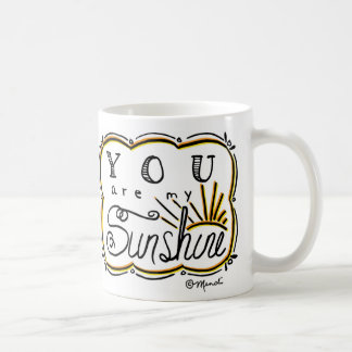 Você é minha caneca de café branco da luz do sol