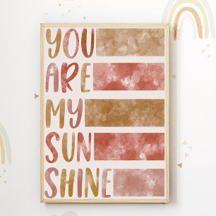 Você é minha Impressão de Berçário Sunshine Poster