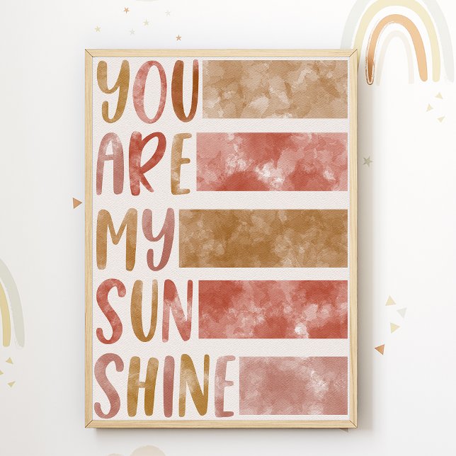 Você é minha Impressão de Berçário Sunshine Poster (Criador carregado)