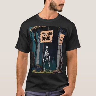 Você É Morto", Design de Camisa T Estilo RPG