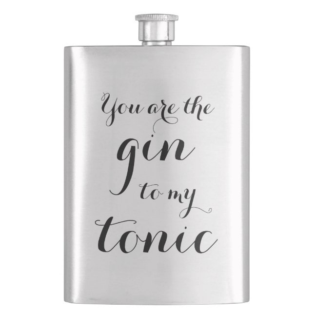 VOCÊ É O GIN PARA O MEU TÔNICO frasco de bebida de (Frente)