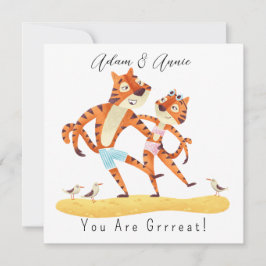 Você É O Grande Tigre Personalizado Dando-Lhe O Pr