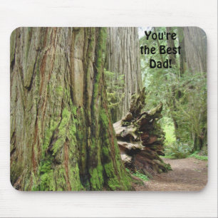 Você é o Melhor Pai! mousepad ÁRVORES REDWOOD