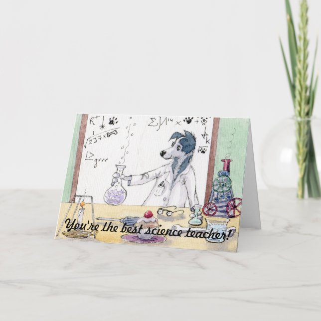 Você é o melhor professor de ciência - Cartões de  (Frente)