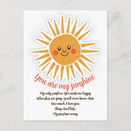Você é o meu cartão de saudação da letra do sol