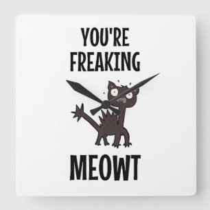 Você é o Relógio de Parede Meowt Square