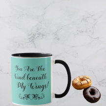 Você É o Vento Debaixo das Minhas Asas Caneca Azul