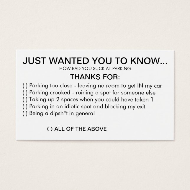 Você é péssimo em Parking (Frente)