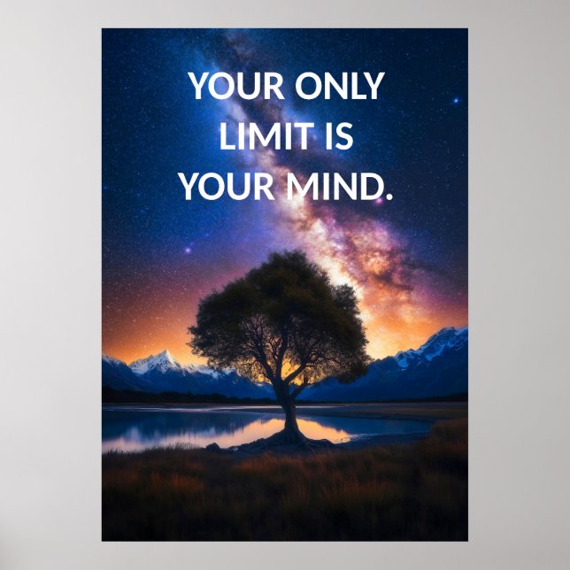 Você é Poster de motivação ilimitada (Frente)