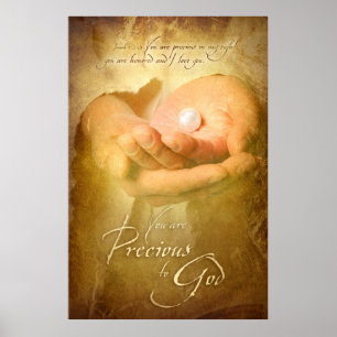 VOCÊ É PRECIOSO - Christian Art Poster