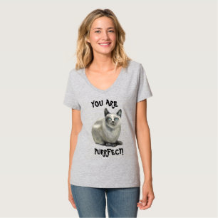 Você é Puro! Pintura de gato em uma camiseta