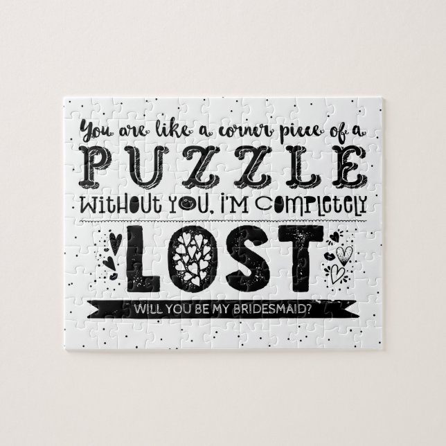 Você É Quebra-cabeça Piece - Engraçado Proposta Da (Horizontal)