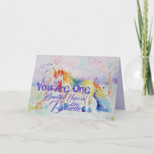 Você É Um Belo Unicórnio! Garotas de Cartão de Ani