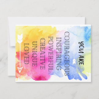 Você é um cartão amado