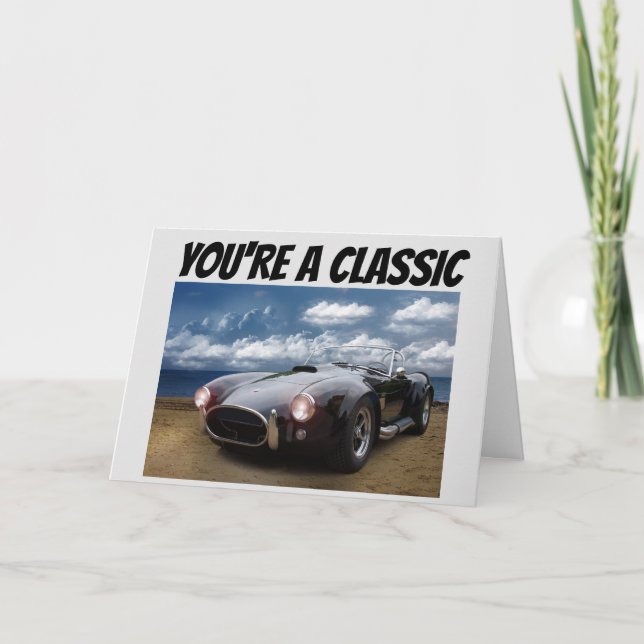 VOCÊ É UM CARTÃO DE ANIVERSÁRIO CLÁSSICO E CARRO V (Frente)