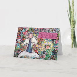 Você é um cartão de anjo adorado