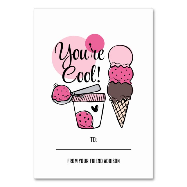 Você é um cartão de Namorados para crianças Legal. (Frente)