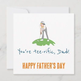 Você é um cartão de Pai de Golfe de Tee-Rific