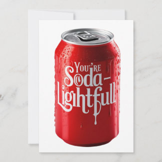 Você é um cartão personalizado soda-lightfil