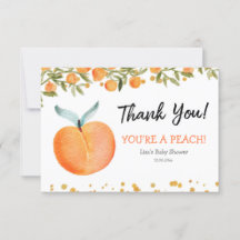 Você é um Cartões de agradecimentos de Pêssego