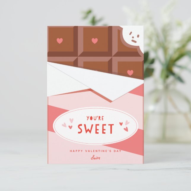 Você é um doce cartão de Dia de os namorados de sa (Em pé/Frente)