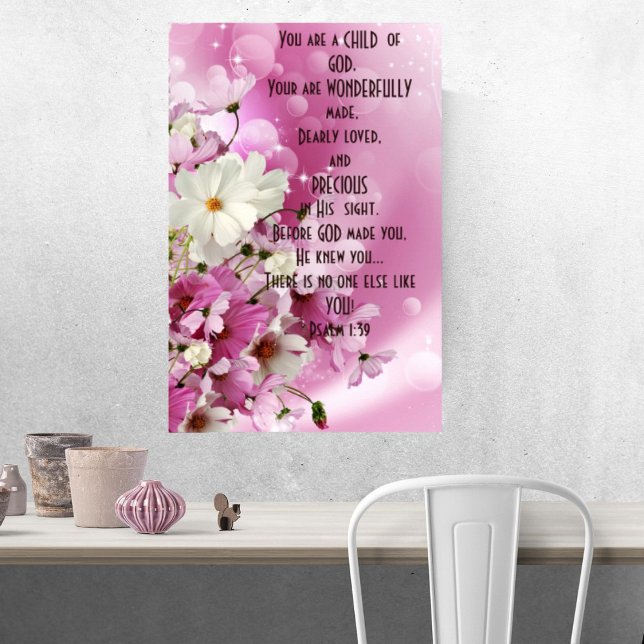 Você é um Filho de Deus Poster Cristão 1Escritura (Criador carregado)