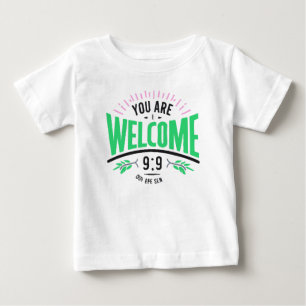 você é uma camiseta de bebê bem-vinda
