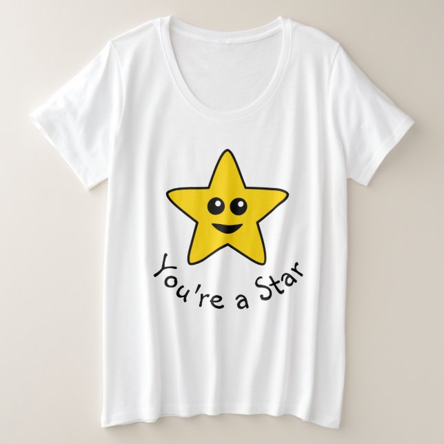 Você é uma estrela com tamanho de T-Shirt (Frente do Design)