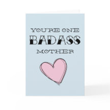 "Você é uma mãe falsa" Cartão de Dia de as mães en