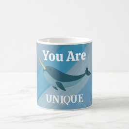 Você É Único & Incrível Caneca de Café com Tipogra