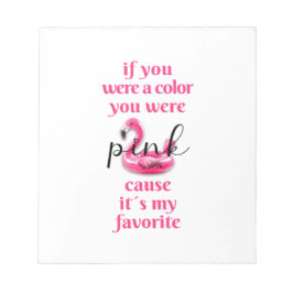 Você era rosa. bloco de notas