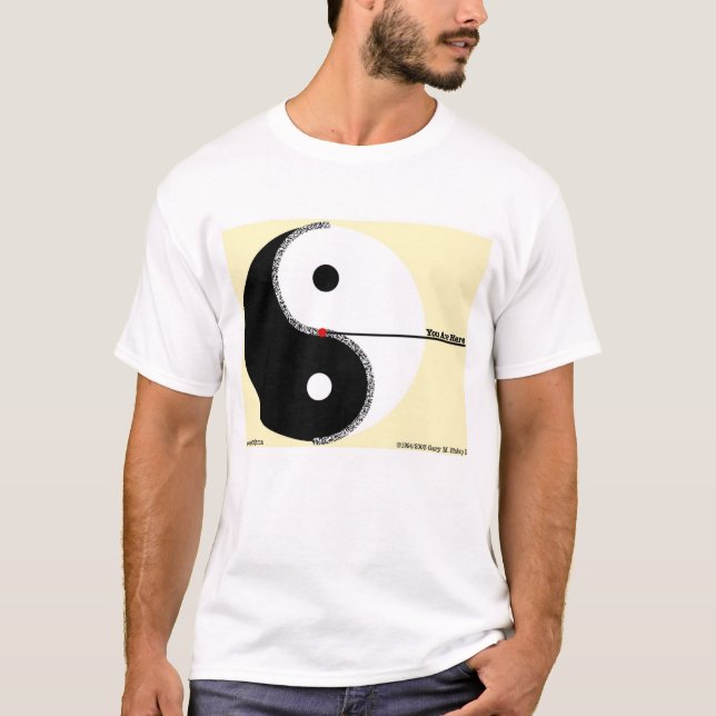 Você está aqui t-shirt (Frente)