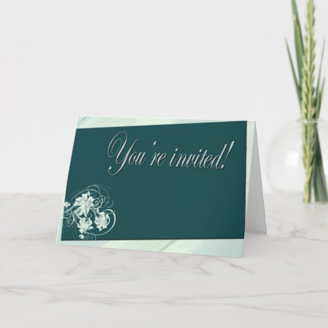 Você está convidado - crie seu próprio convite (Frente)