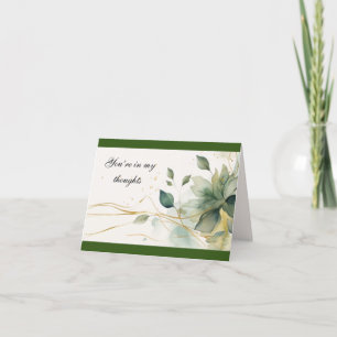 "Você está em meus pensamentos" Cartão de Nota de