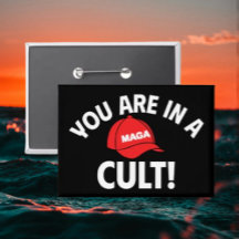 Você Está Em Um Culto! | Botão de Chapéu Vermelho
