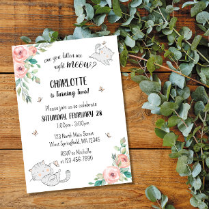 Você Está Me Enchendo de Gatos Agora Convite de An