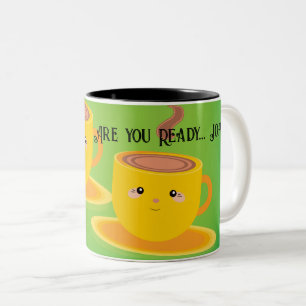 Você está Pronto Nome do Texto Canecas de Chá/Café