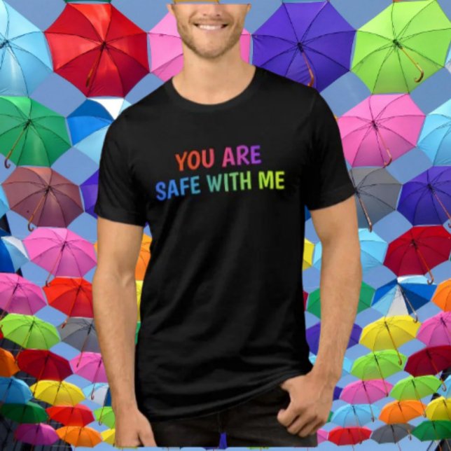 Você Está Seguro Comigo" Camisa Orgulho (Criador carregado)