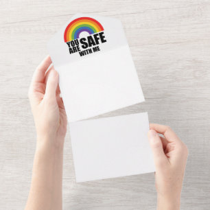 Você Está Seguro Comigo Orgulho Arco-Íris LGBTQ