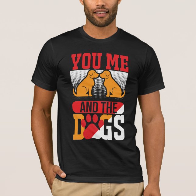 você, eu e os cachorros, T-shirt (Frente)