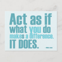 Você faz a uma diferença o cartão inspirador