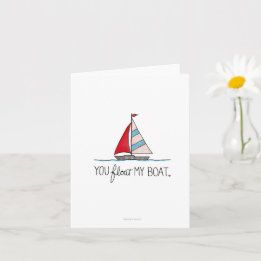 Você Faz Meu Barco Flutuar - Cartão de Abertura