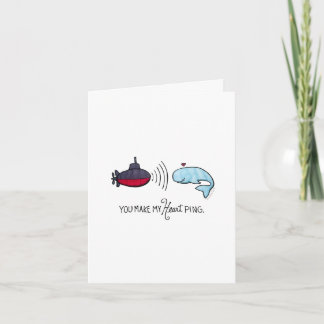 Você Faz Meu Cartão De Nota De Ping Coral